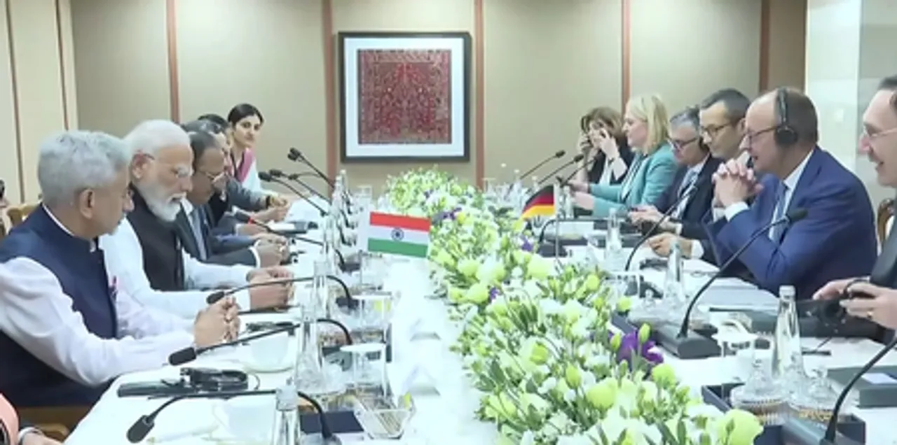 PM Modi holds delegation-level talks with German Chancellor Merz at Gandhinagar's Mahatma Mandir