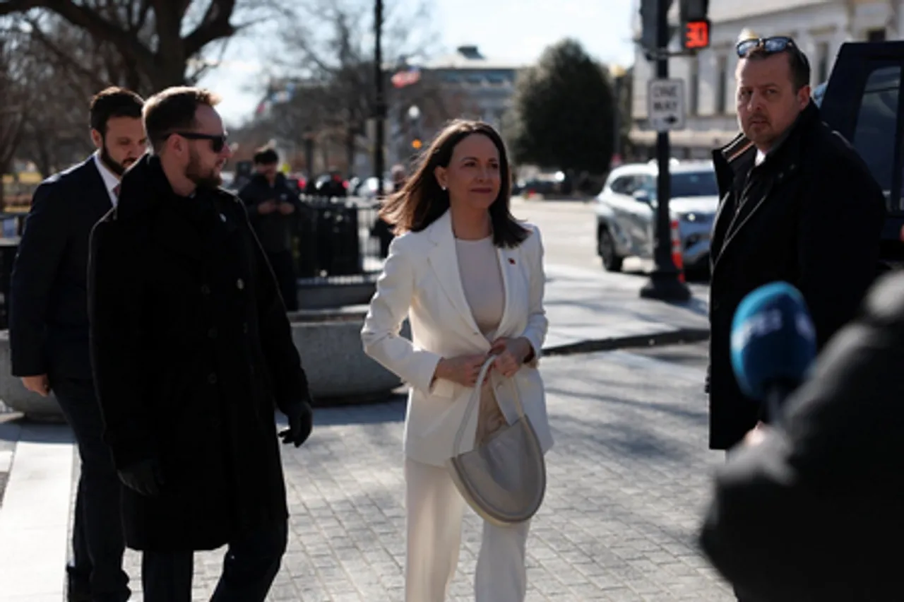 Great honour, says Trump after Venezuela's Machado presents her Nobel Peace Prize to him
