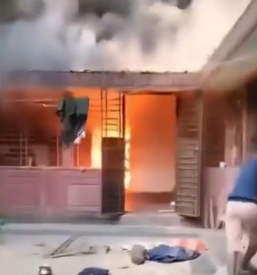 Hindu teacher’s home set ablaze in Bangladesh amid rising attacks on minorities