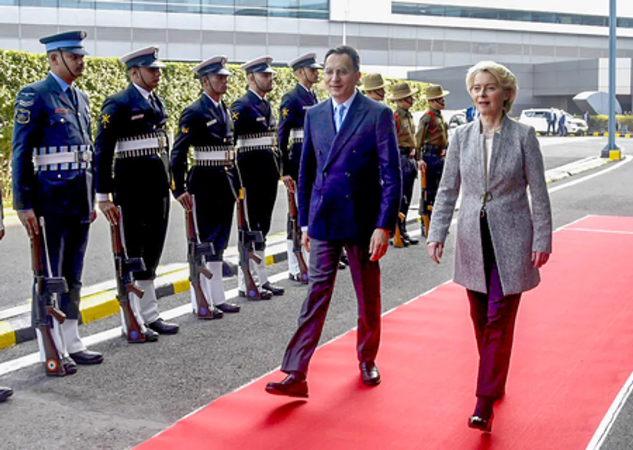 European Commission President Ursula von der Leyen in India