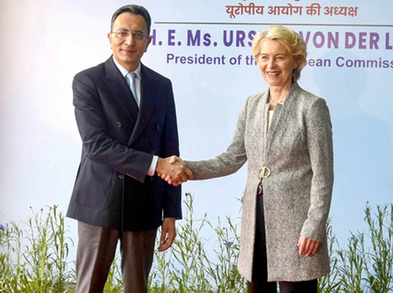 European Commission President Ursula von der Leyen in India