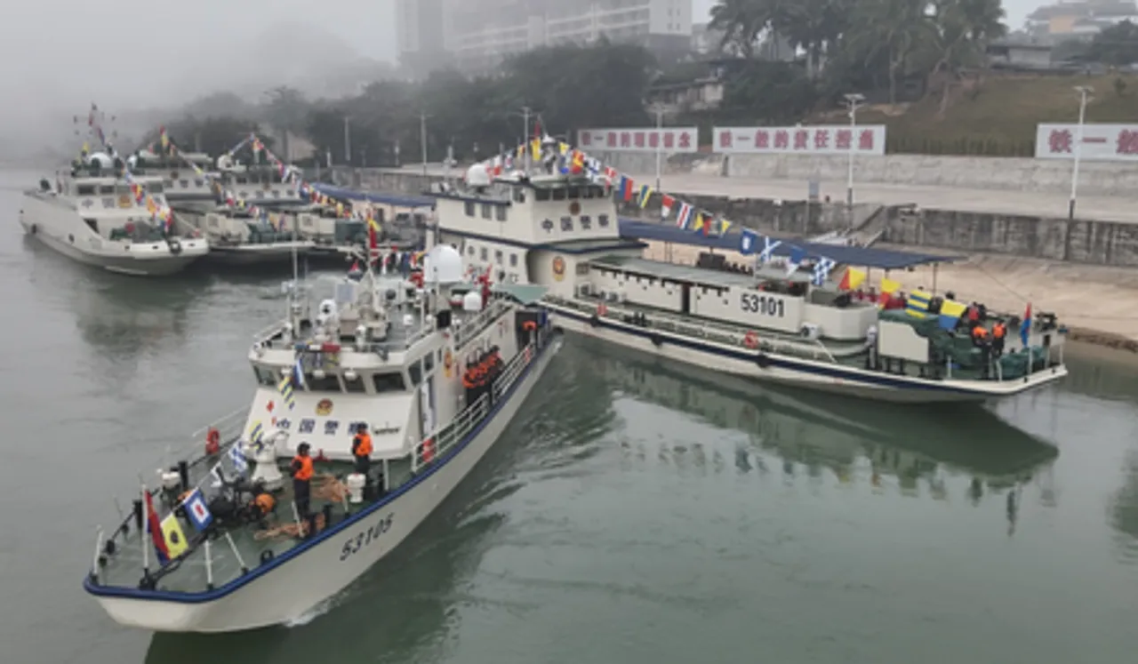 मेकांग नदी पर 161वां संयुक्त गश्ती और कानून प्रवर्तन अभियान शुरू