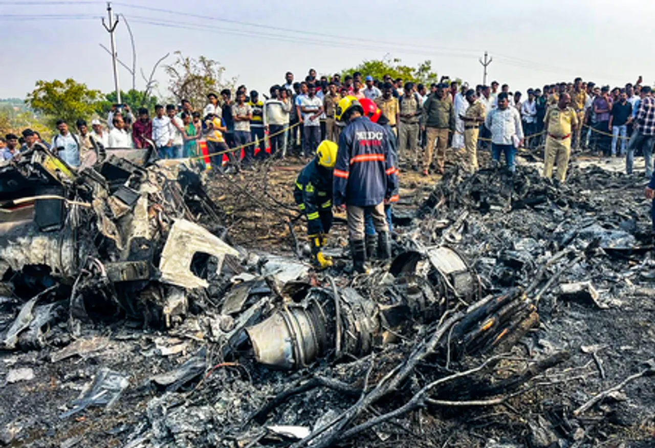 Pune: Plane Carrying Ajit Pawar Crashes at Baramati
