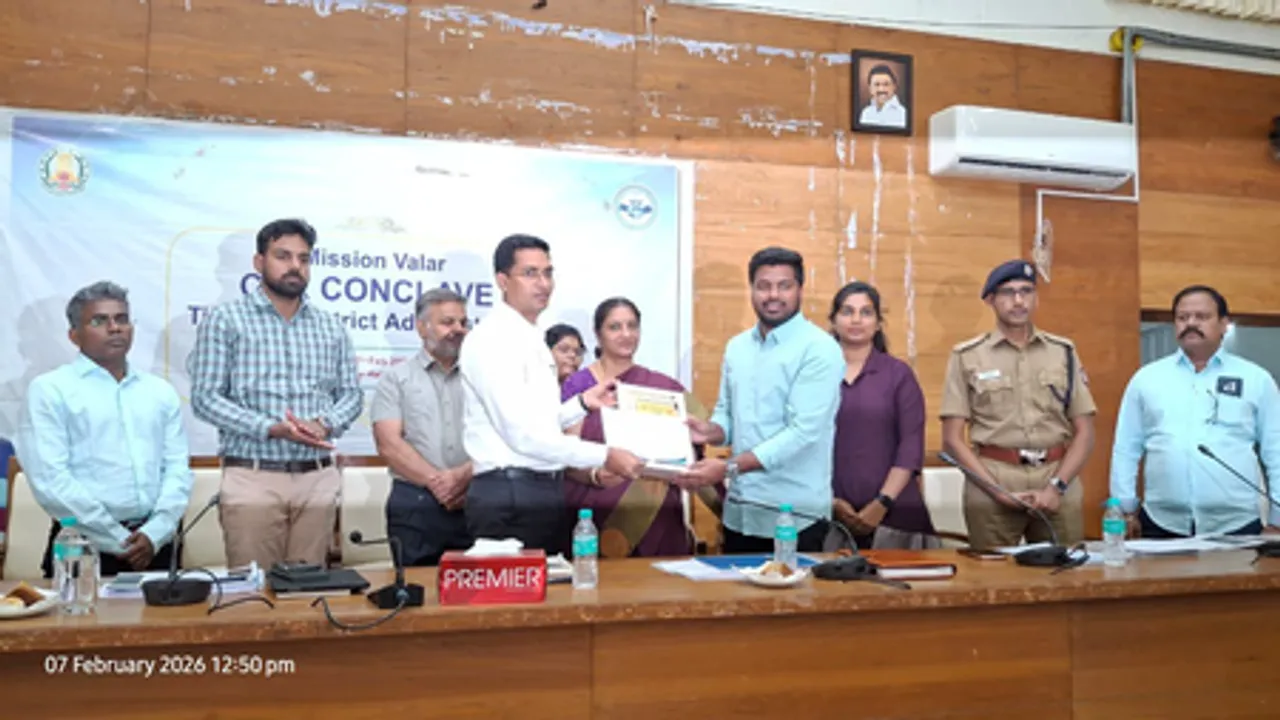 तमिलनाडु : तिरुपुर सीएसआर कॉन्क्लेव: जिला कलेक्टर ने कल्याण सोसायटी लोगो लॉन्च किया, टीईए और केएम निटवियर सम्मानित