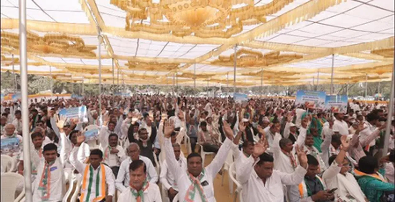 Congress holds ‘Jan Akrosh Sabha’ in Gujarat as Budget session begins (Photo: @INCGujarat/X)