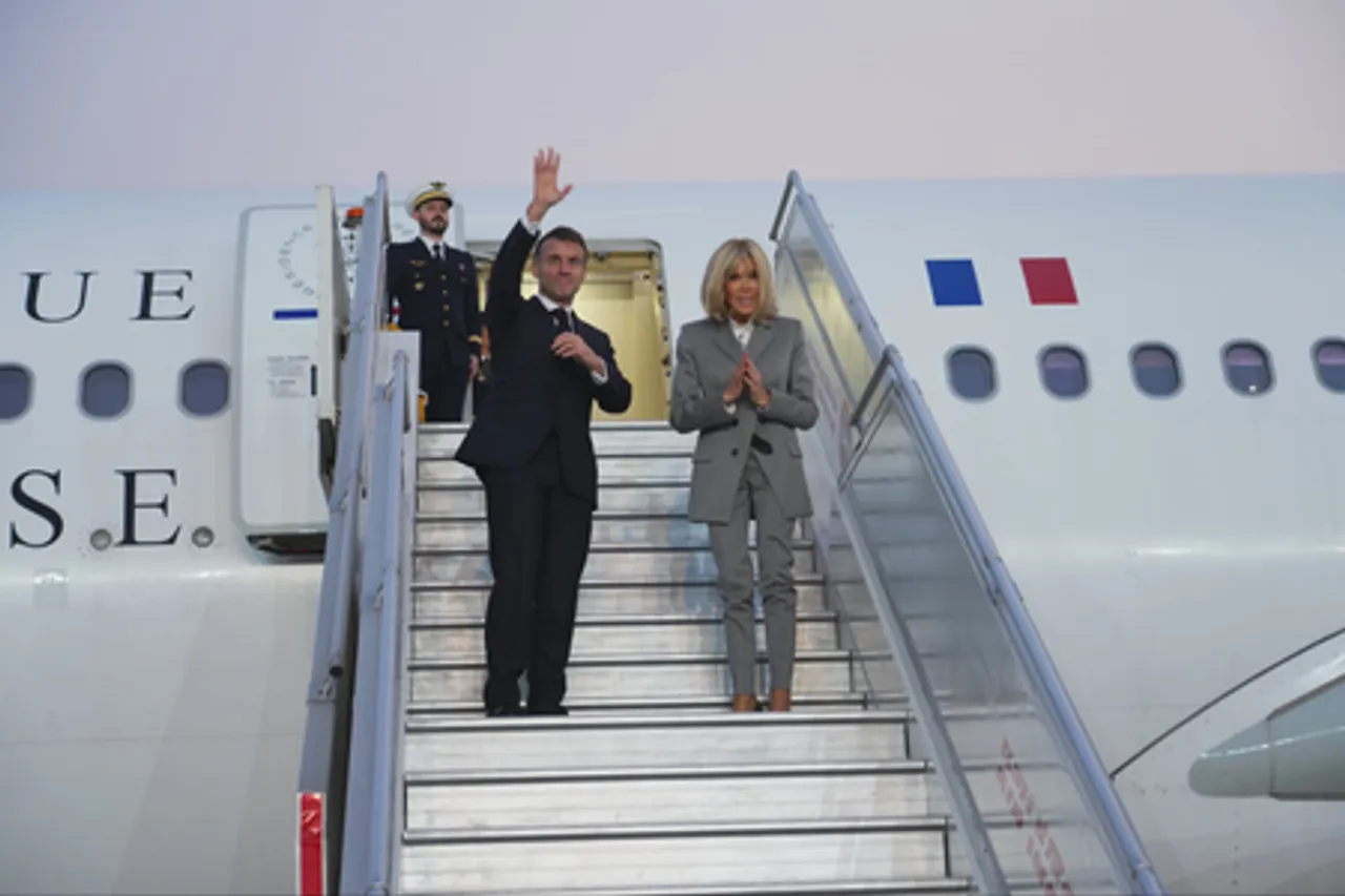 French President Macron leaves for Paris, meets PM Modi before concluding India visit