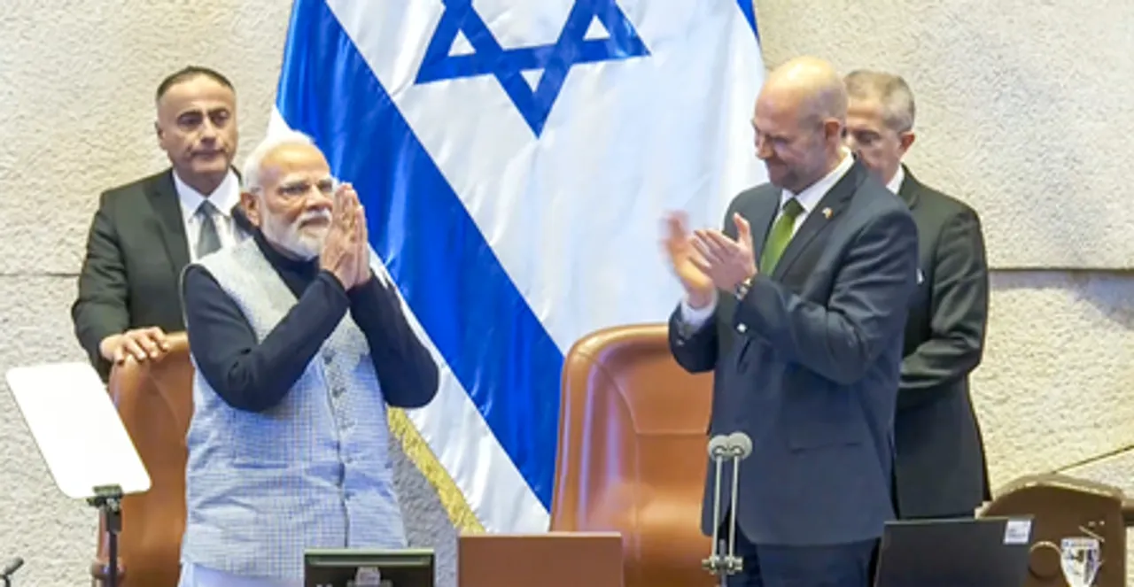 Jerusalem: Prime Minister Narendra Modi at the Knesset, the Israeli parliament