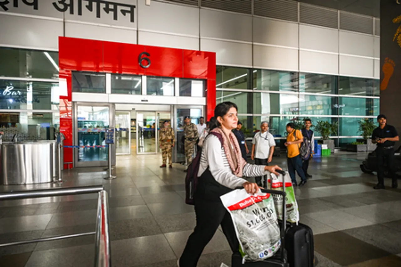 New Delhi: Passengers arrival at IGI airport
