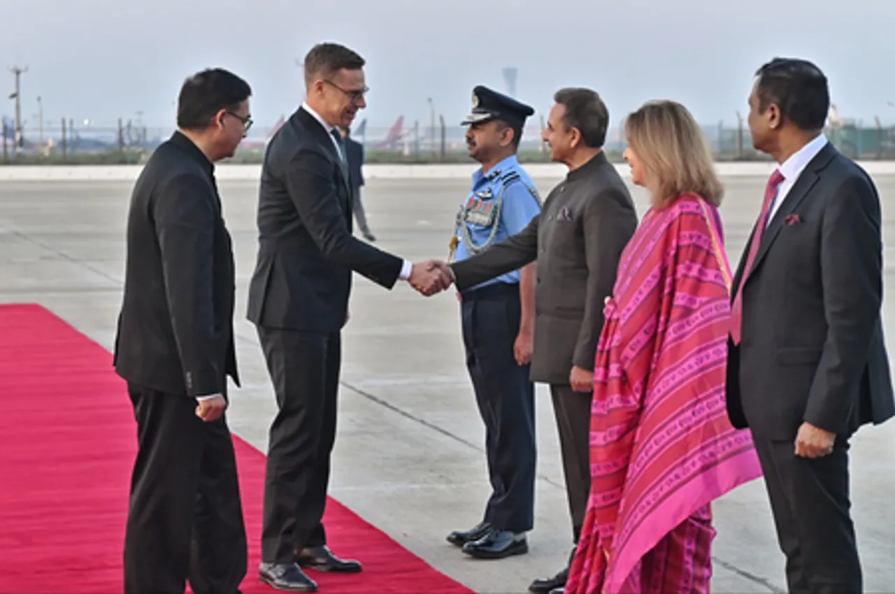 Finnish Prez Alexander Stubb arrives in India for 3-day State Visit