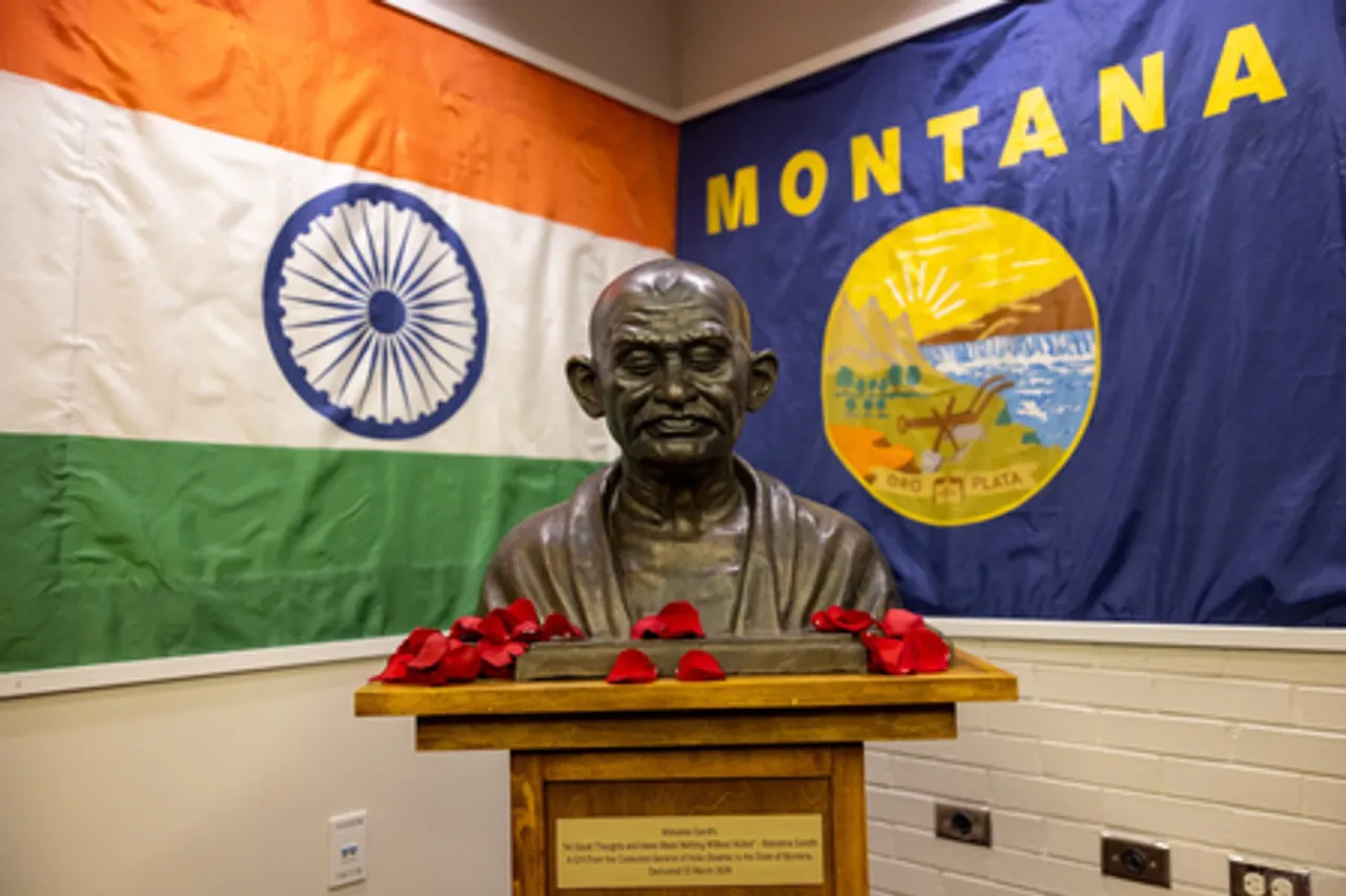 First bust of Mahatma Gandhi unveiled in US's Montana state
