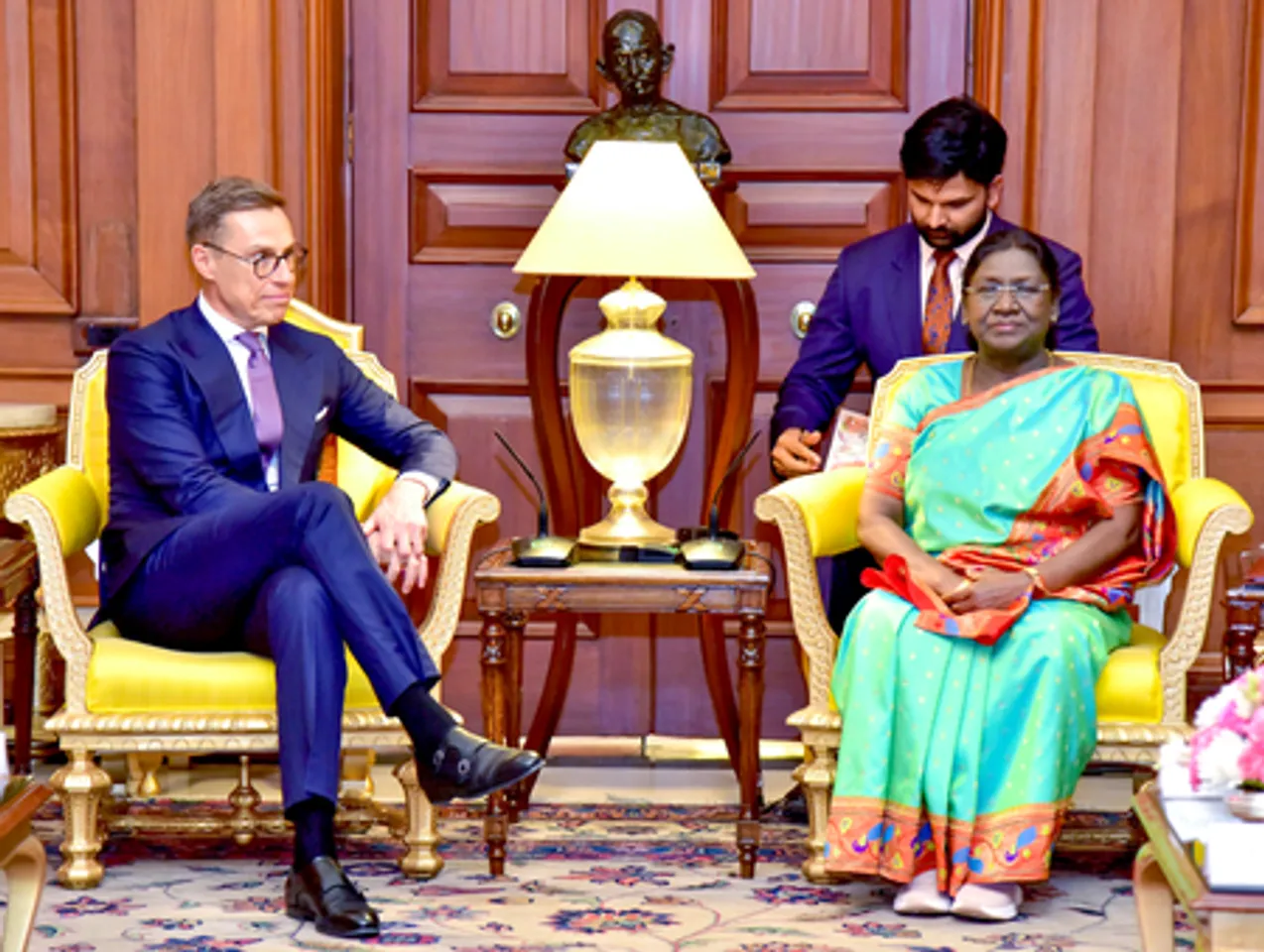 New Delhi: President Murmu Meets Finland President Stubb