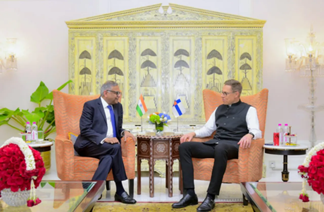 Finnish President Alexander Stubb in Mumbai