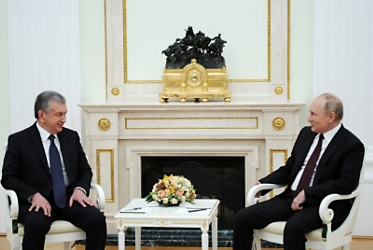 Shavkat Mirziyoyev,Vladimir Putin,