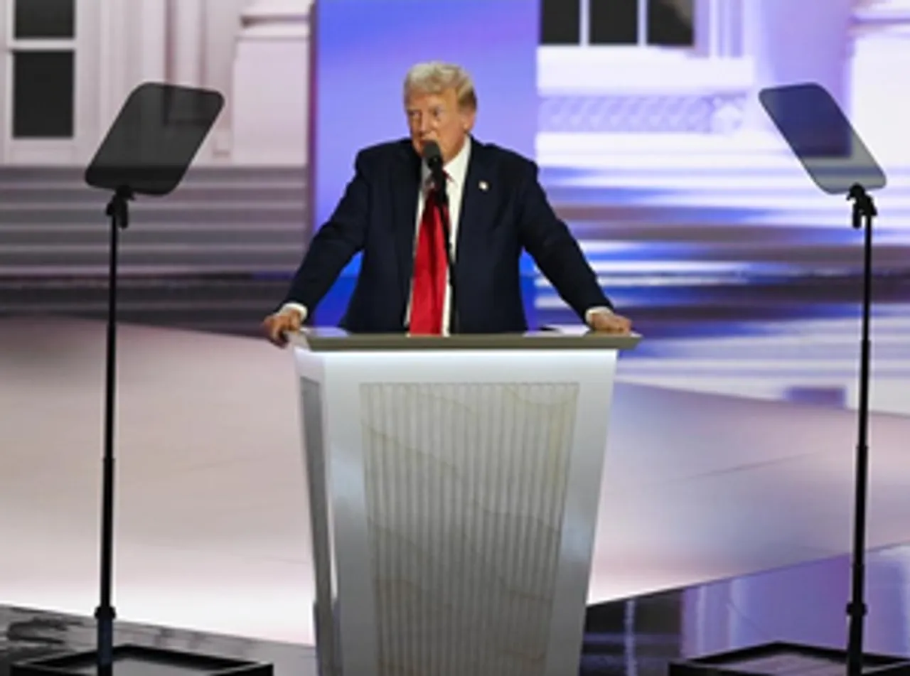 Former U.S. President Donald Trump during the Republican National Convention in Milwaukee