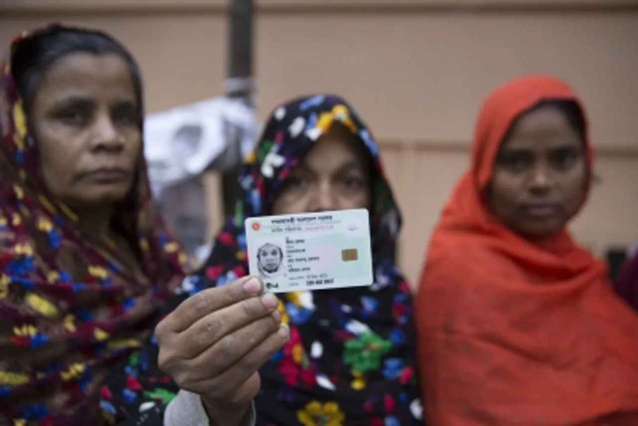 Dec 2018,Dhaka,Bangladesh,general elections,elections,vote,Voters show their Voter ID