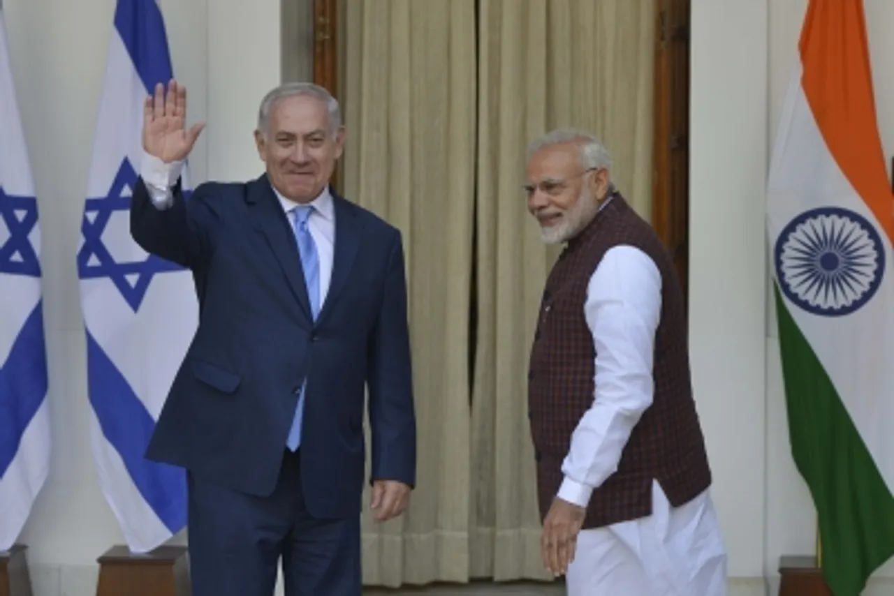 Jan 2018,New Delhi,DL_PPS,Modi, Netanyahu, meeting,Hyderabad House,Prime Minister Narendra Modi,Narendra Modi,Israeli Prime Minister Benjamin Netanyahu,Benjamin Netanyahu,