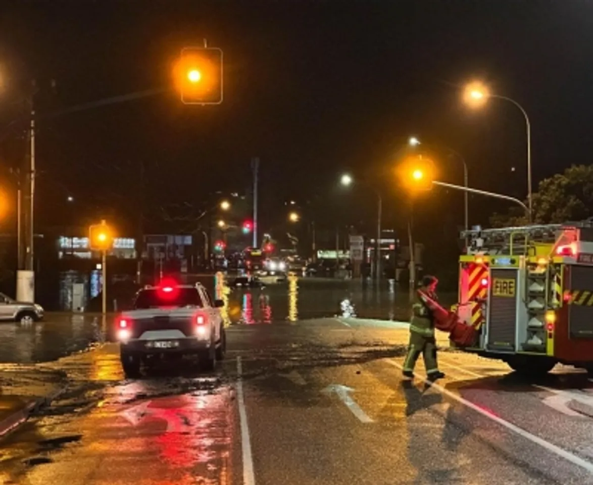 flooded,street,Auckland,New Zealand,