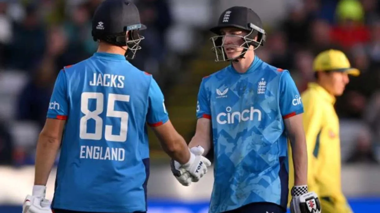ENG vs AUS:  England beat Australia in 3rd ODI by 46 with DLS method Harry Brook hits first century 