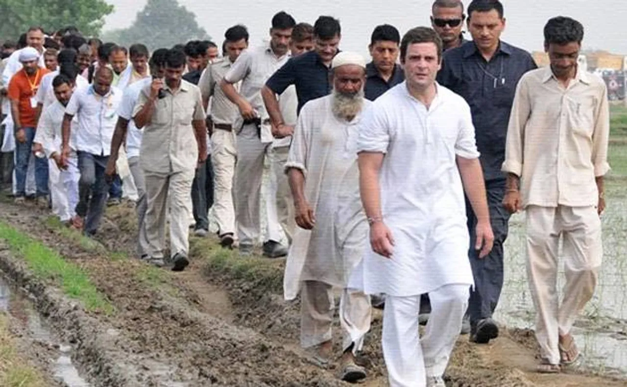 किसान यात्रा: संगम नगरी पहुंचे राहुल गांधी, PM पर साधा निशाना