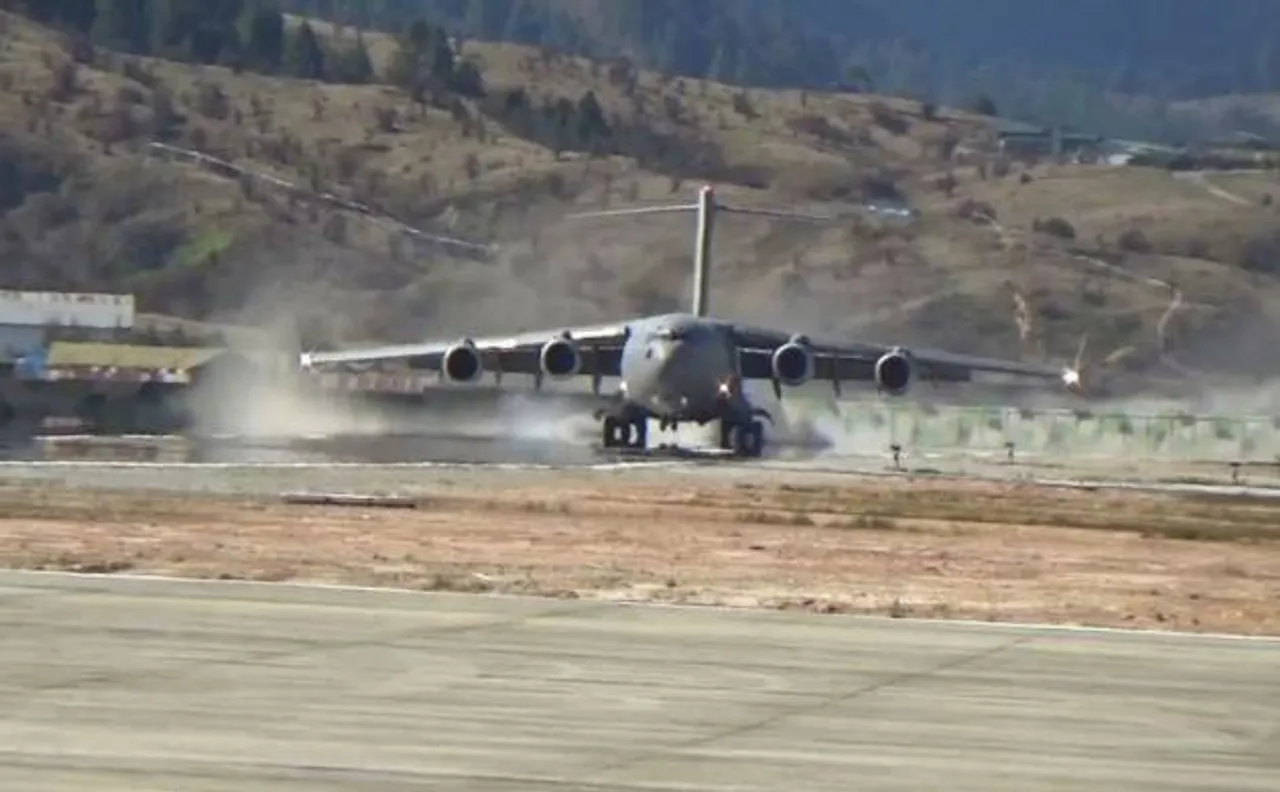 जब चीन के करीब सीमा पर उतरा विशालकाय  C-17 ग्लोबमास्टर विमान