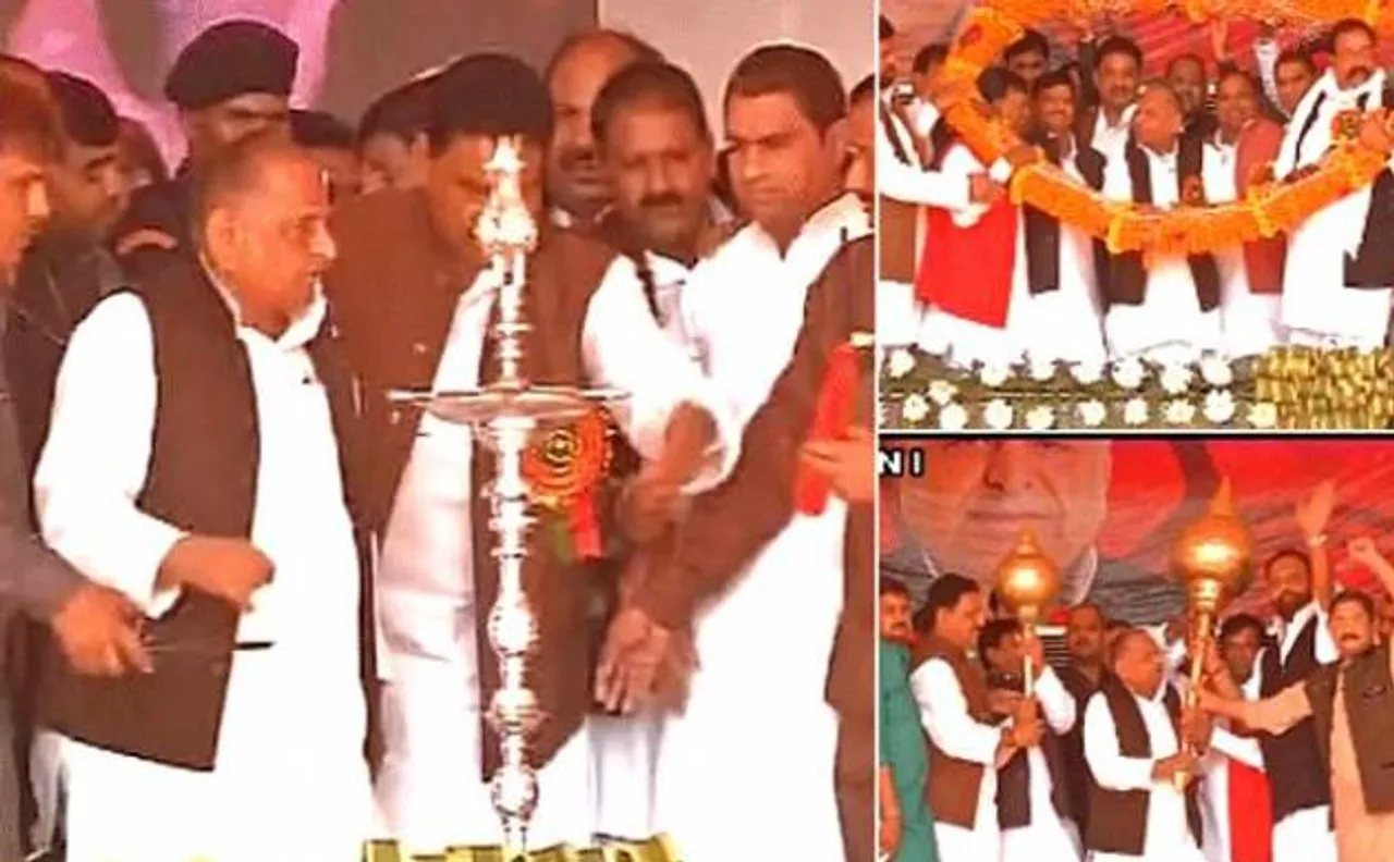 गाजीपुर रैली में मुलायम ने दी मोदी को सलाह, इतना घंमड ठीक नहीं...