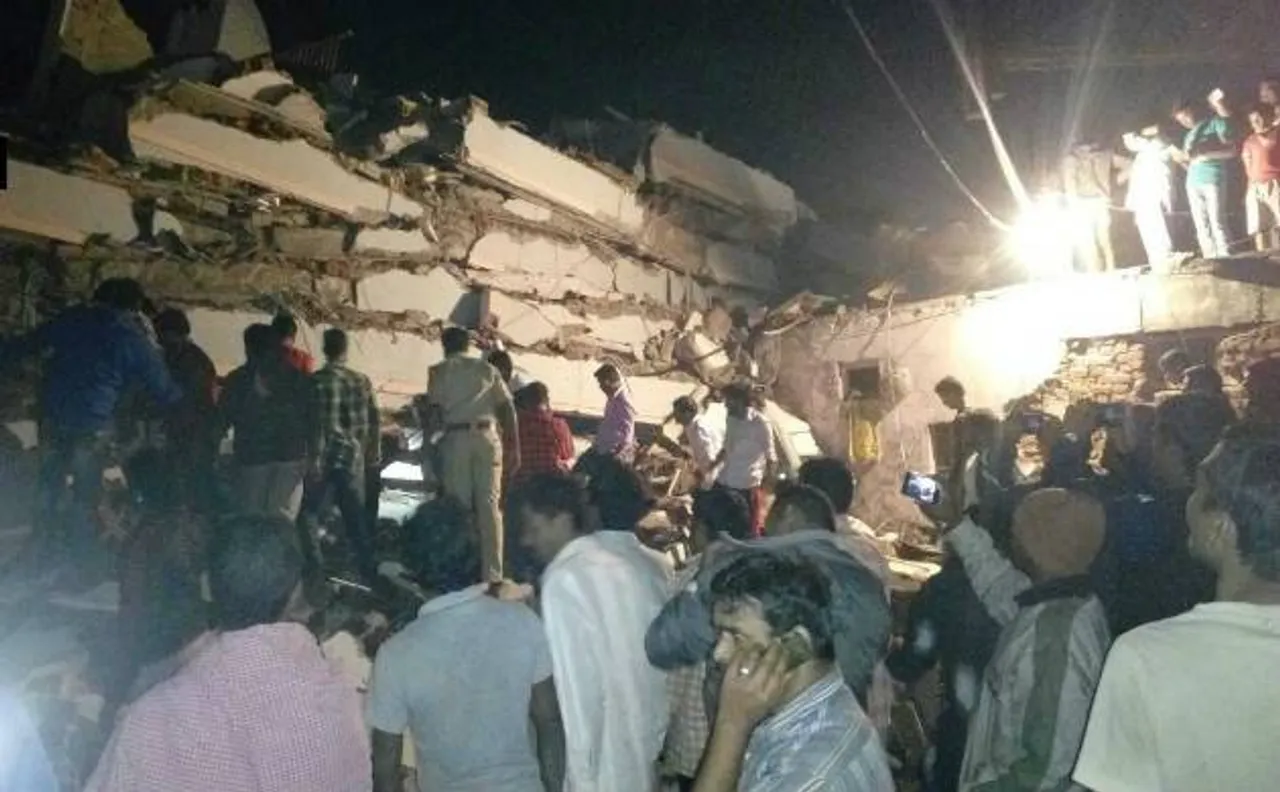 हैदराबाद में 7 मंजिला इमारत गिरी, कई लोगों के दबे होने की आशंका