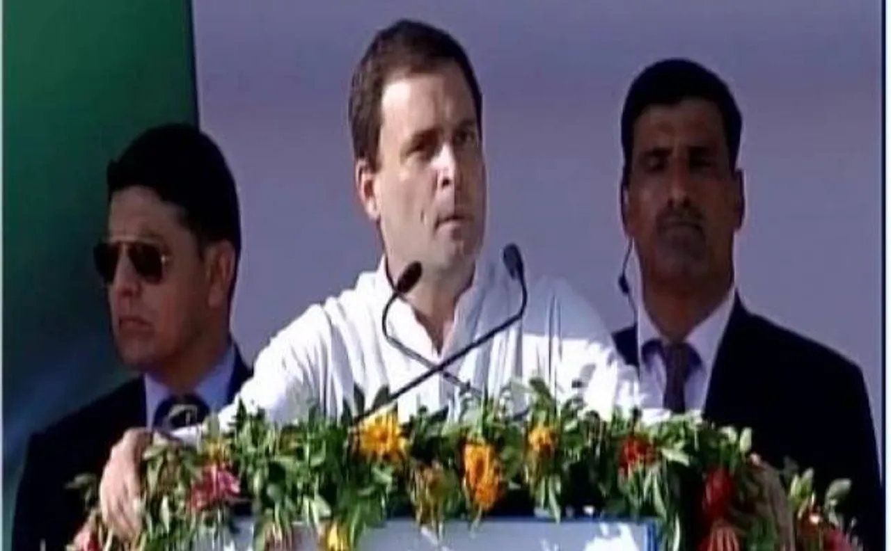 बारां रैली में राहुल गांधी नोटबंदी का फैसला देश के गरीब, किसान और मजदूरों के खिलाफ