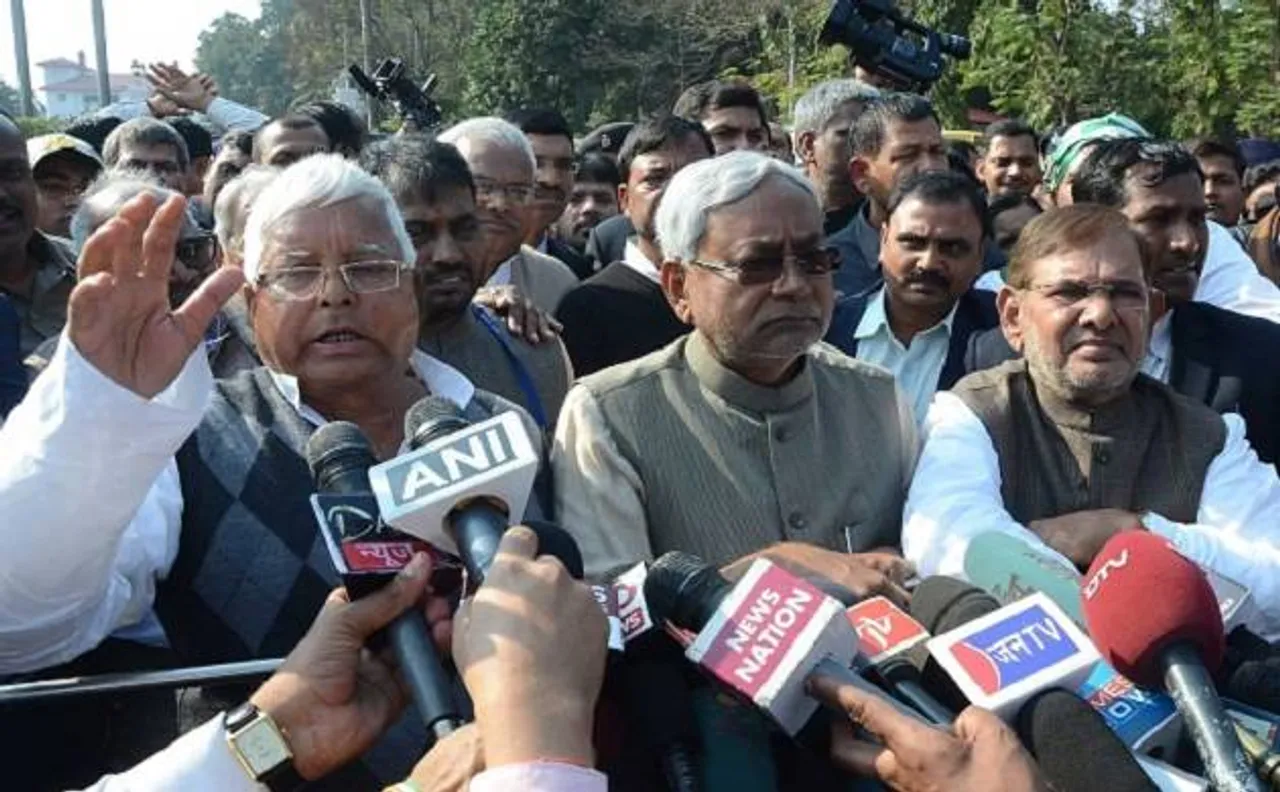 नोटबंदी के खिलाफ लालू का धरना, कांग्रेस और जेडी-यू ने बनाई दूरी