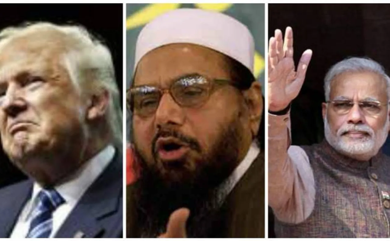 पाकिस्तान में नजरबंद आतंकी हाफिज सईद ने वीडियो जारी कर मोदी-ट्रंप को ठहराया जिम्मेदार