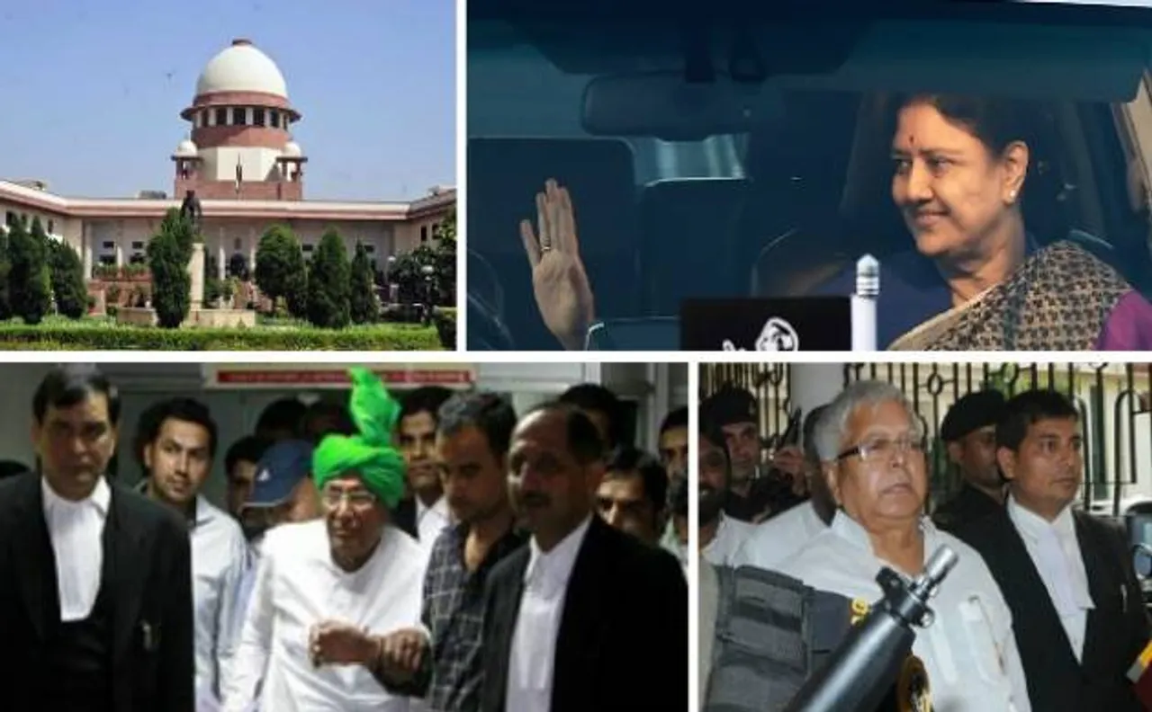 सुप्रीम कोर्ट के फैसले के बाद अब शशिकला 10 साल तक नहीं लड़ सकती हैं चुनाव, लालू, चौटाला और मसूद पर भी है रोक, जानें क्यों