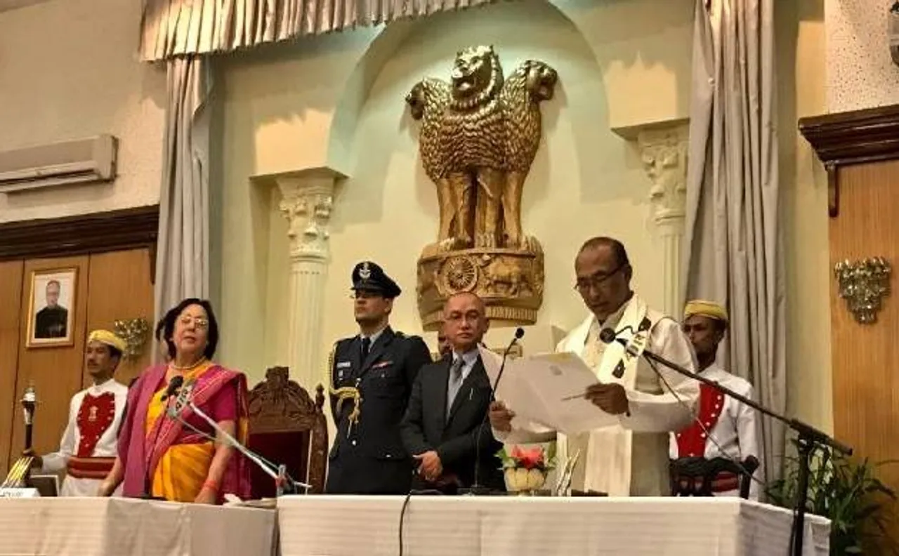 बीरेन सिंह बने मणिपुर के मुख्यमंत्री, राज्य में पहली बीजेपी सरकार