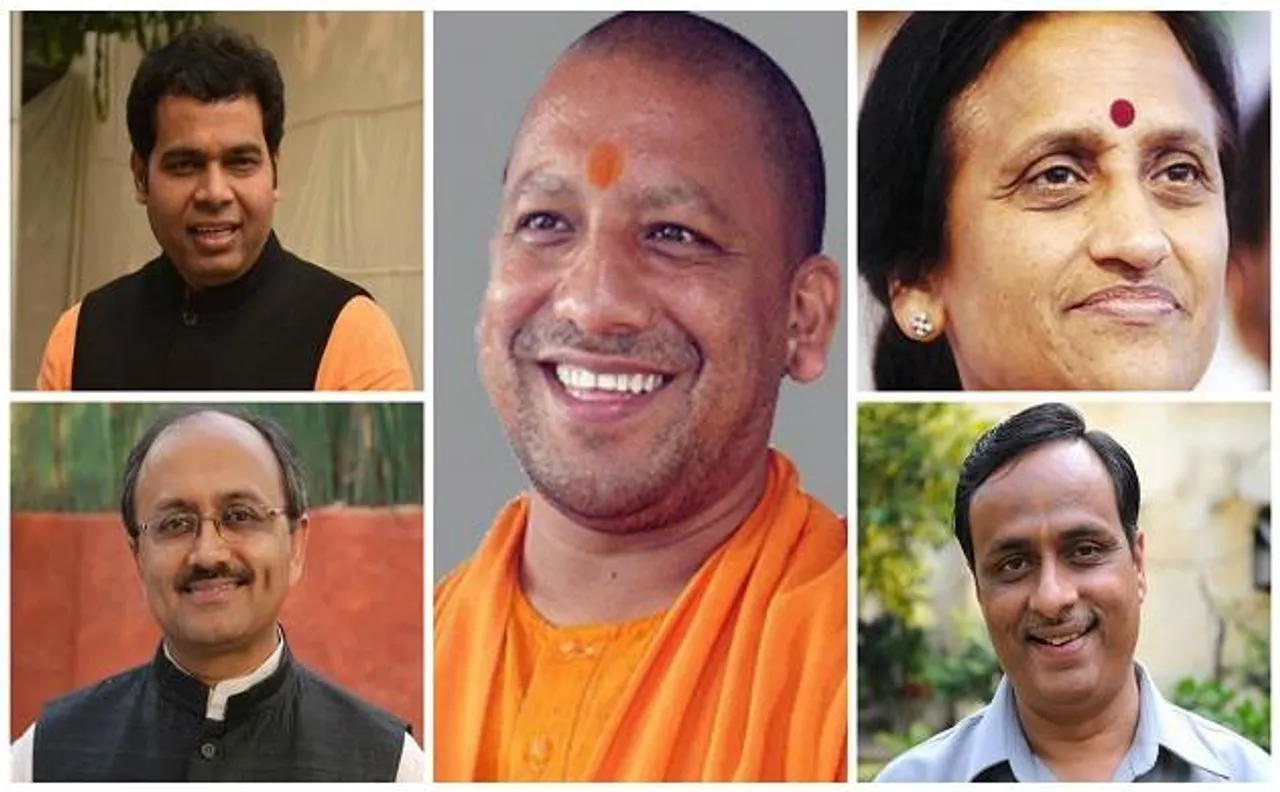 योगी कैबिनेट में ब्राह्मण और क्षत्रियों का दबदबा, एक मुस्लिम और तीन दलितों को भी मिली जगह