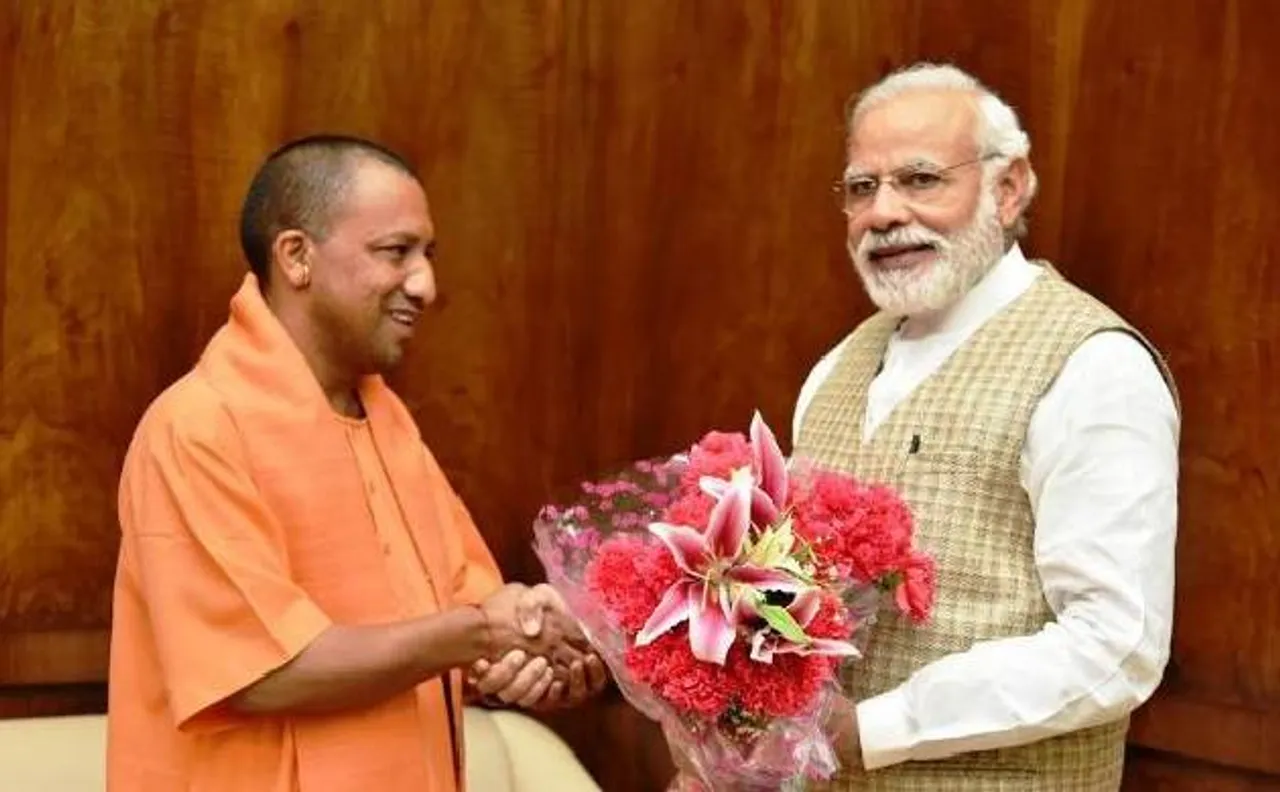 प्रधानमंत्री नरेंद्र मोदी से मिले UP के सीएम योगी आदित्यनाथ, मंत्रालयों के बंटवारे पर फैसला जल्द
