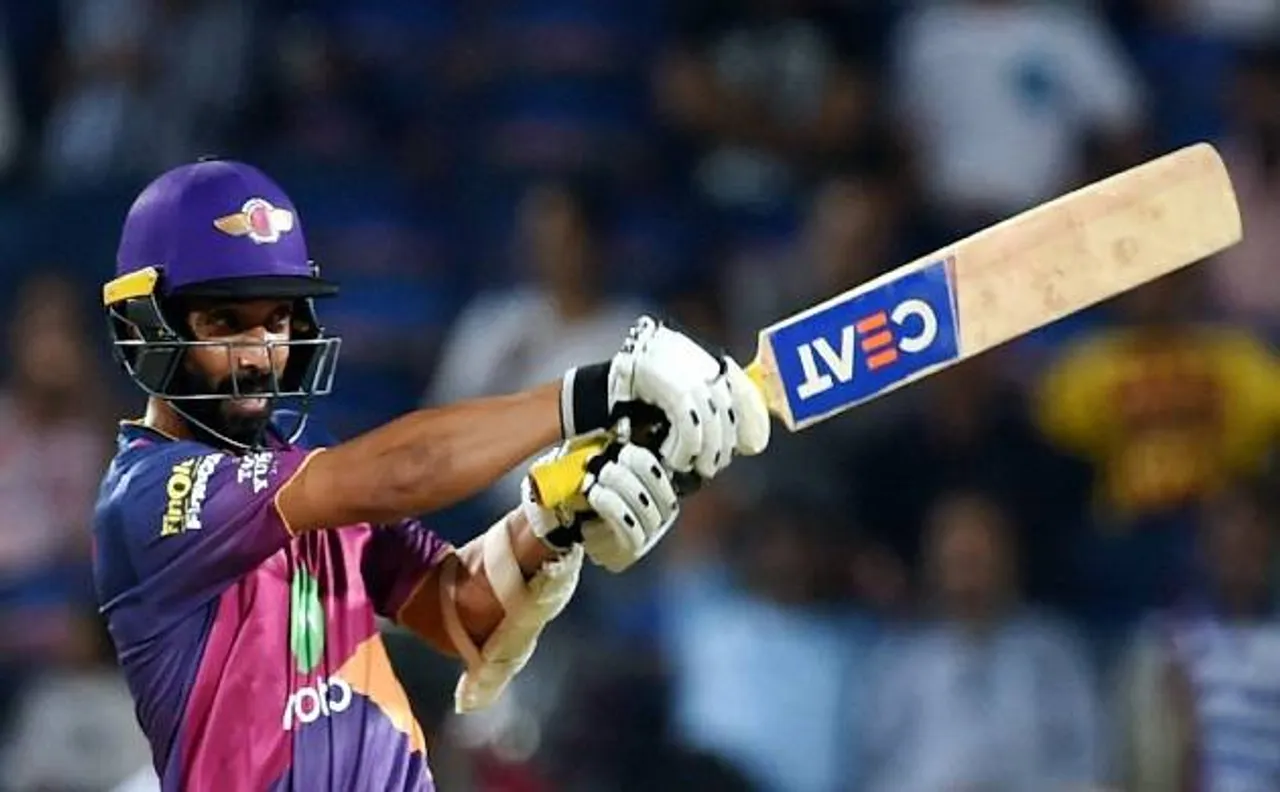 RPSvsMI: पुणे के स्टीव स्मिथ की धमाकेदार पारी की बदौलत हारी मुंबई इंडियंस, रहाणे के बल्ले से निकले 60 रन