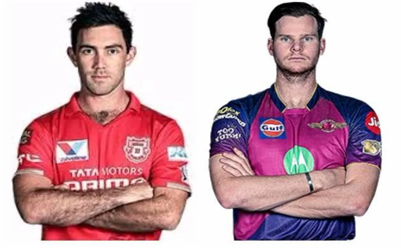 IPL 2017 KXIP vs RPS भविष्यवाणी: स्टीव स्मिथ और ग्लेन मैक्सवेल...दो ऑस्ट्रेलियाई कप्तानों की जंग, जीतेगा पुणे सुपर जाइंट्स