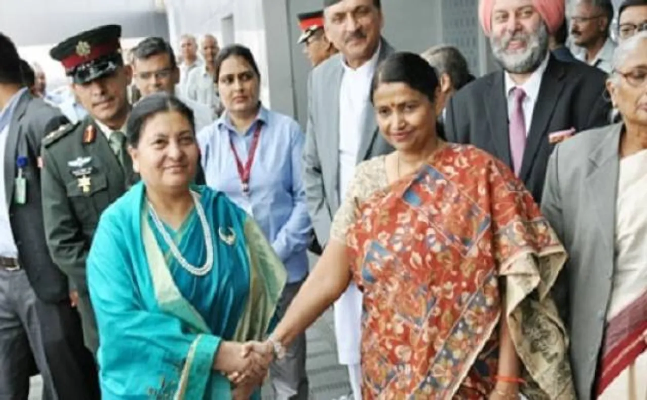 नेपाल की राष्ट्रपति भारत के दौरे पर, मंगलवार को करेंगी पीएम मोदी और सुषमा स्वराज से मुलाकात