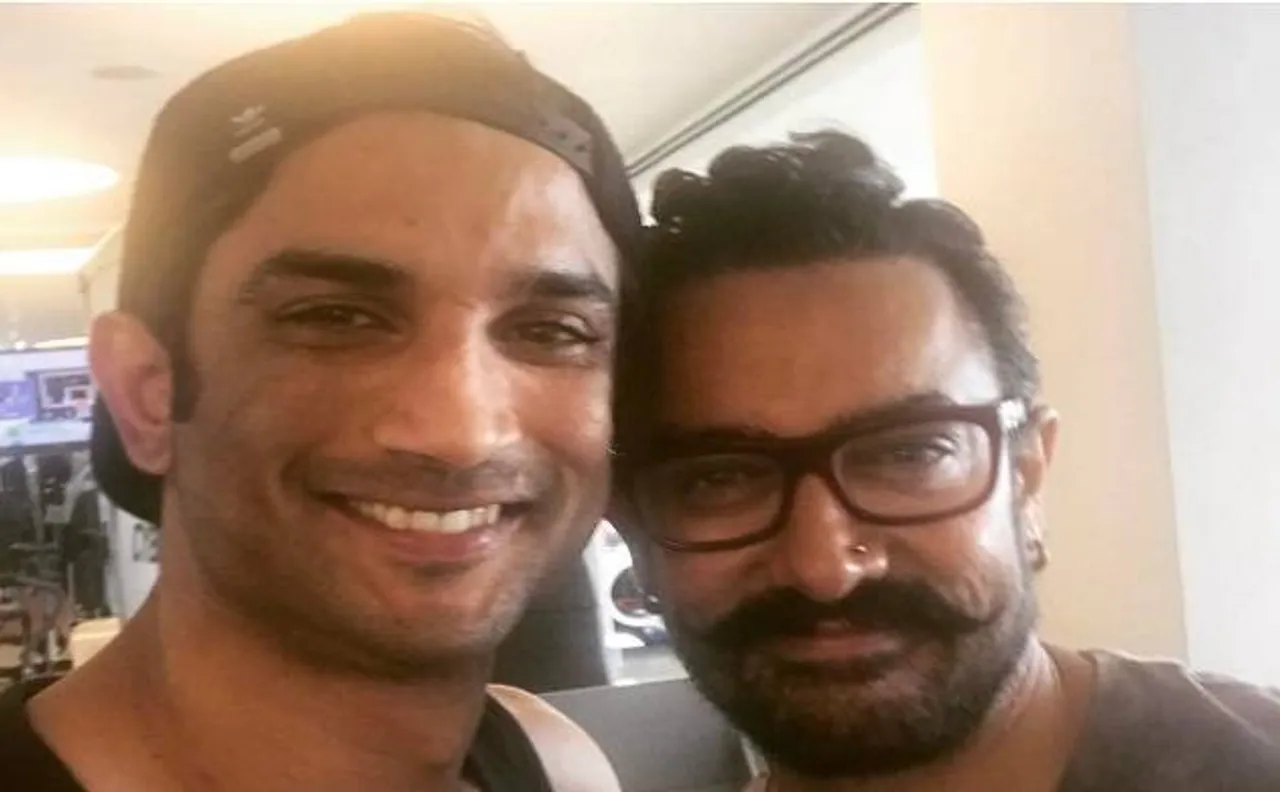 आमिर खान ने कराई नोज पियरसिंग, सुशांत सिंह राजपूत के साथ ली इस सेल्फी से सामने आया नया लुक