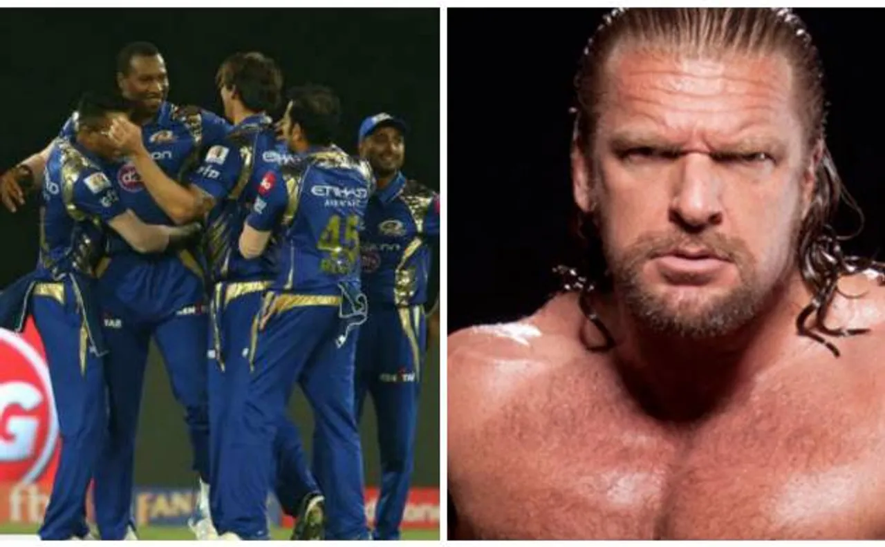 WWE चैंपियन ट्रिपल एच ने मुंबई इंडियंस को आईपीएल जीतने पर दिया यह खास गिफ्ट