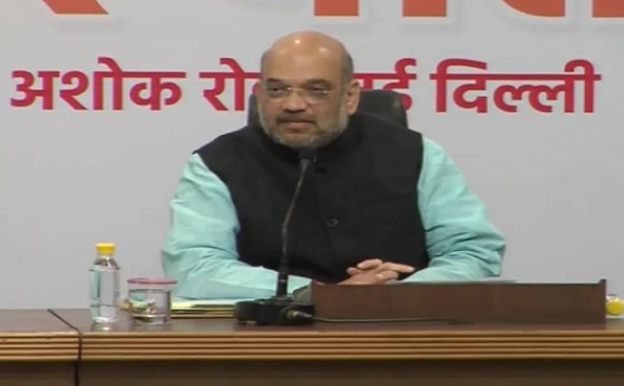 वीडियोः मोदी सरकार के तीन साल पूरे होने पर बोले अमित शाह, पीएम ने रखी नए भारत की नींव