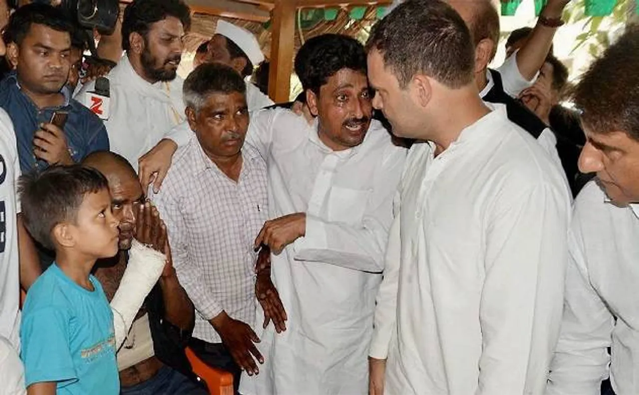 सहारनपुर हिंसा: राहुल गांधी का योगी सरकार पर हमला, कहा- दलितों को दबाया जा रहा है