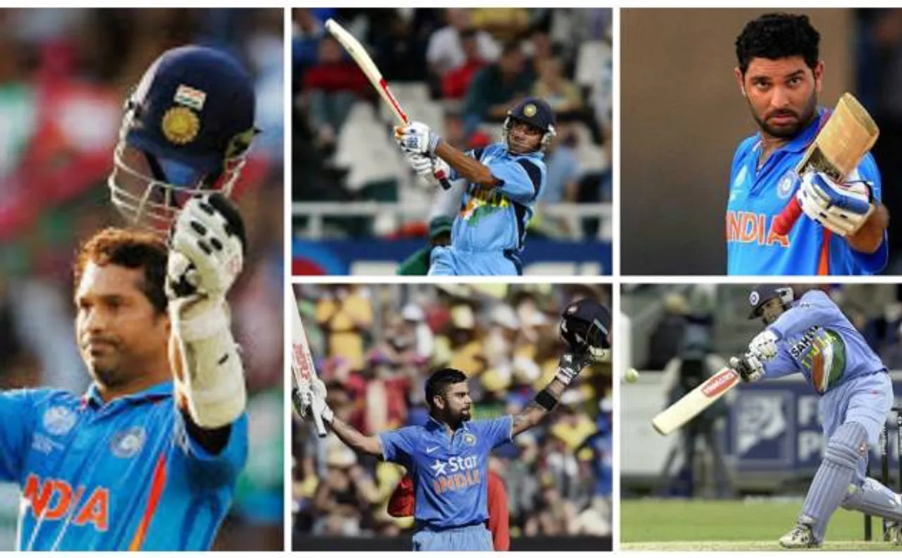 ICC टूर्नामेंट में कोहली से युवराज तक सबसे ज्यादा रन बनाने वाले ये है 5 भारतीय बल्लेबाज़