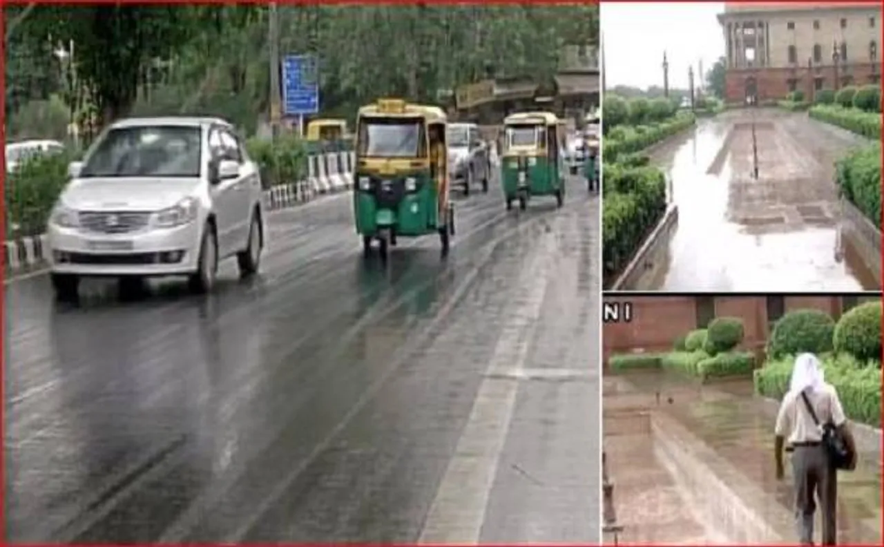 दिल्ली-एनसीआर में बारिश के बाद मौसम हुआ सुहावना, गर्मी से मिली राहत