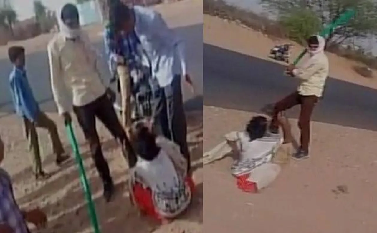 वीडियो: राजस्थान में महिला की सरेराह बेरहमी से पिटाई, जबरन लगवाए धार्मिक नारे