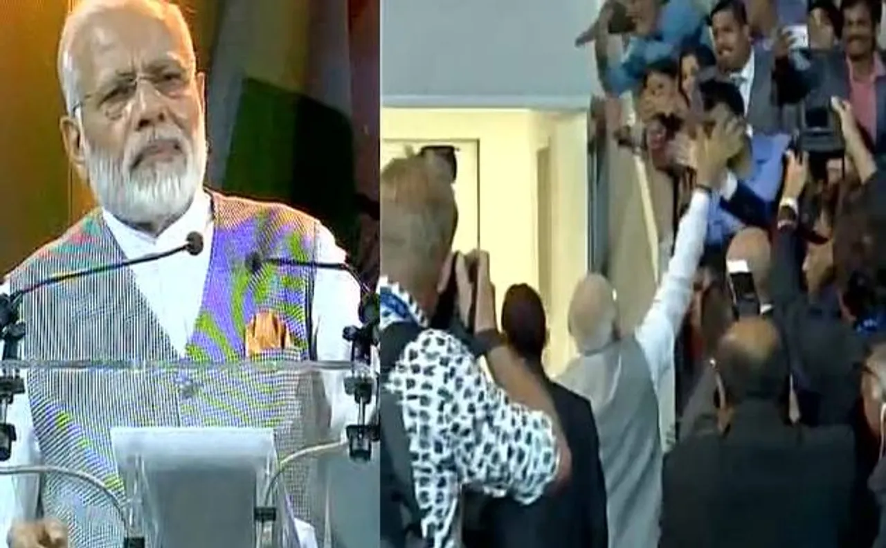हेग में पीएम मोदी ने लोगों को किया संबोधित, कहा- पासपोर्ट का रंग बदलने से खून के रिश्ते नहीं बदलते