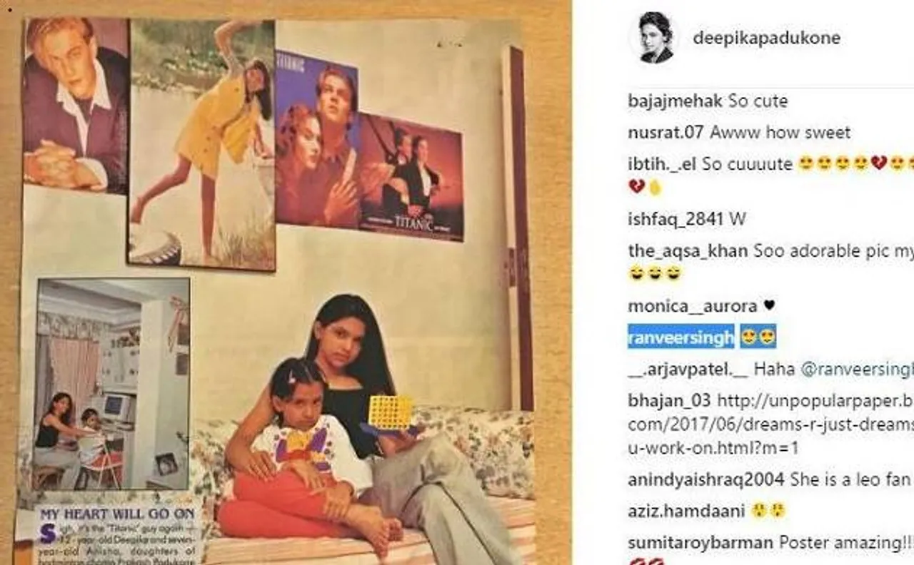 दीपिका पादुकोण ने इंस्टाग्राम पर बचपन की यादों को किया साझा, रणवीर सिंह ने दिया रिएक्शन