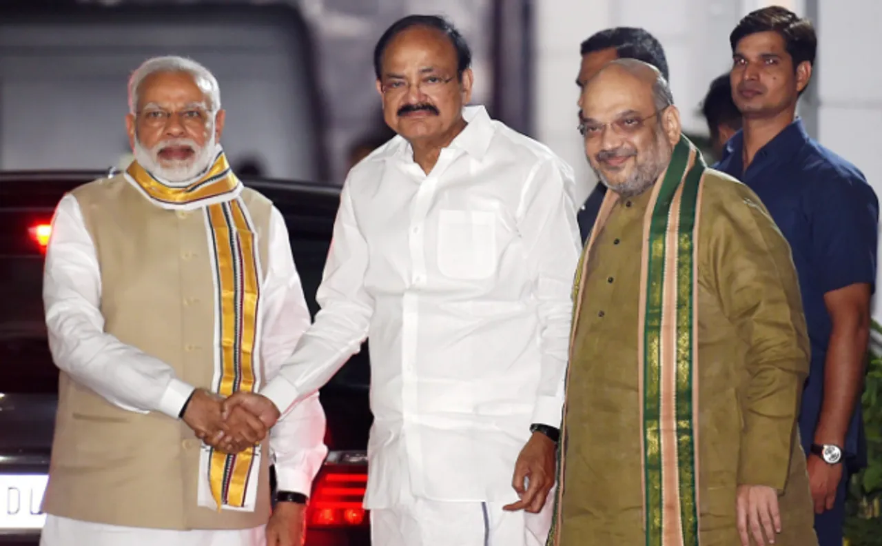 उप-राष्ट्रपति चुनाव: बीजेपी ने वेंकैया नायडू को बनाया उम्मीदवार, मंगलवार को भरेंगे नामांकन