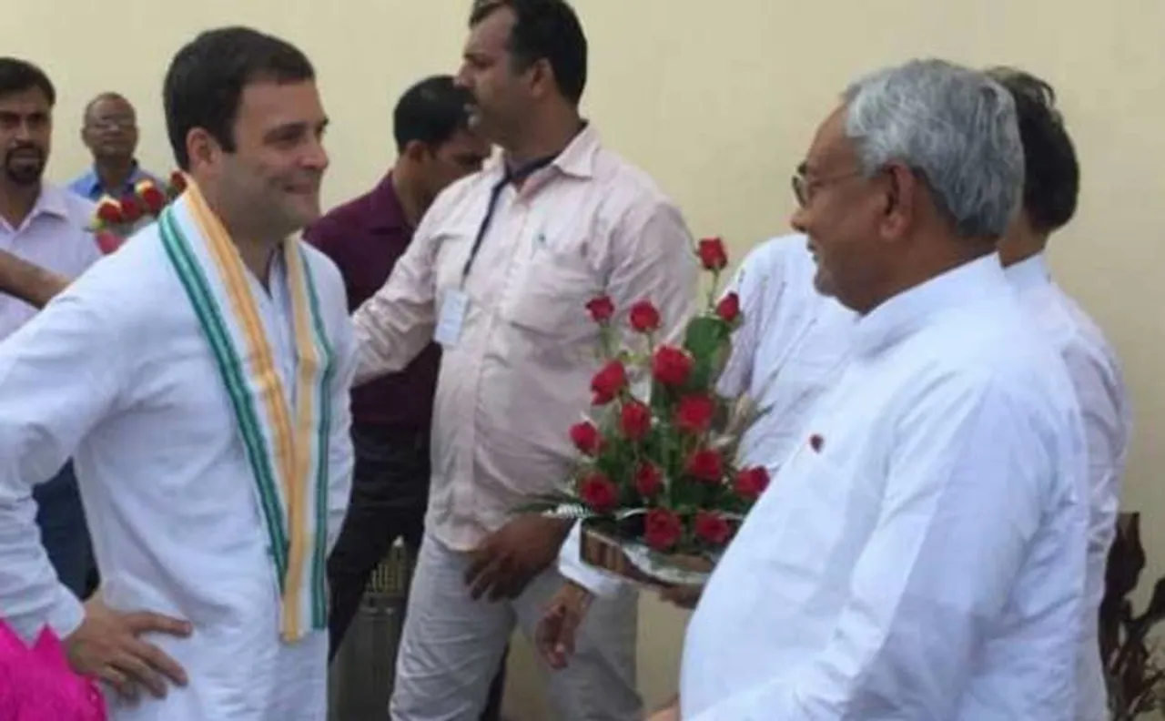 राहुल गांधी से मिले नीतीश कुमार, डिनर पर पीएम मोदी से होगी मुलाक़ात