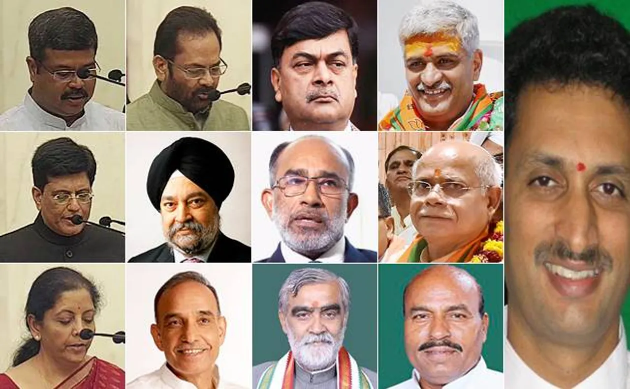 मोदी कैबिनेट में फेरबदल पूरा, 4 कैबिनेट, 9 राज्य मंत्रियों ने ली शपथ