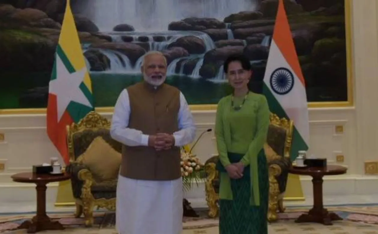 आंग सान सू की से मिले पीएम मोदी, भारत-म्यांमार के बीच 11 समझौतों पर हस्ताक्षर