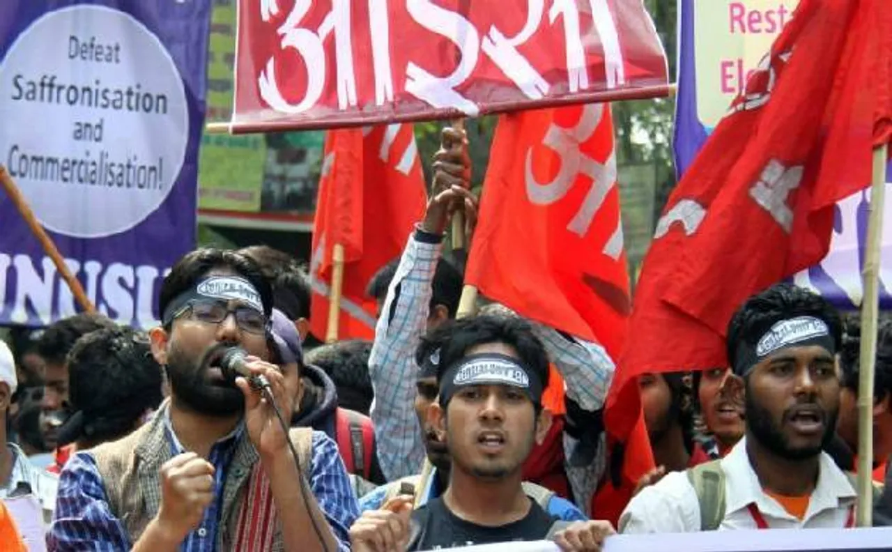 JNUSU चुनाव परिणाम: लेफ्ट यूनिटी आगे, ABVP और BAPSA से मिल रही है कड़ी टक्कर